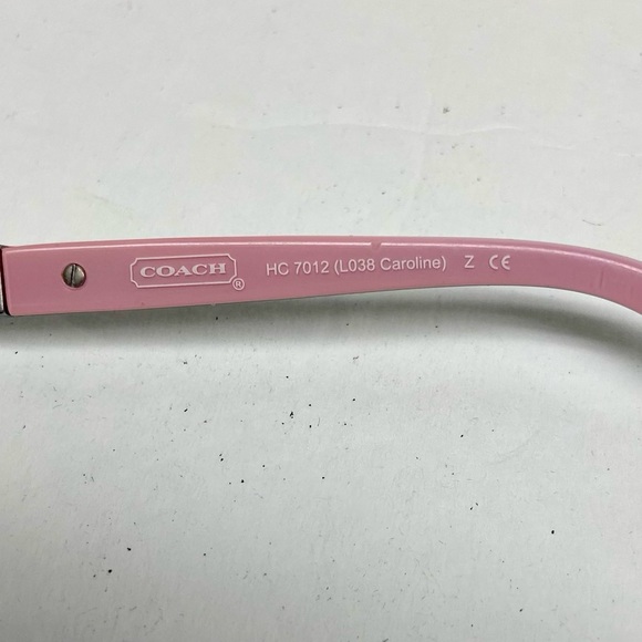 Coach HC7012 L038 Caroline Silver Frame/ Pink Temples (FRAME ONLY) - Picture 10 of 14